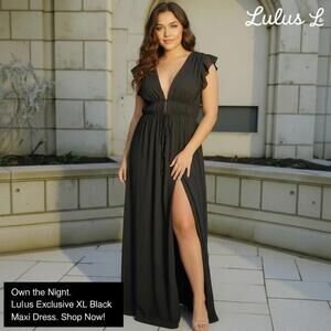Lulus Black Maxi Dress Size XL